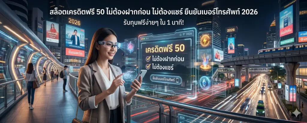 สล็อตเครดิตฟรี 50 ไม่ต้องฝากก่อน ไม่ต้องแชร์ ยืนยันเบอร์โทรศัพท์